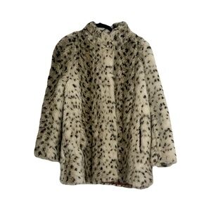 Vintage Faux Fur Animal Print Coat Mobwife